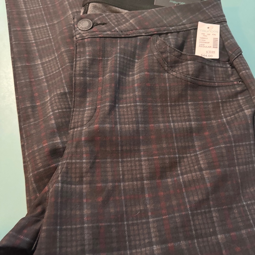 Maurices Plaid Dress Pants